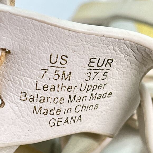 Sam Edelman Geana White Braided Strap Platform Gladiator Sandal Women's Sz 7.5M - Picture 8 of 9